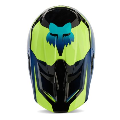Casco de motocross Fox V1 - STREAK 2024 - Negro / Amarillo