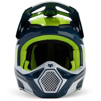 Casco de motocross Fox V1 - FLORA 2024 - Azul