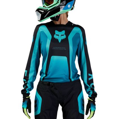 Camiseta de motocross Fox WOMEN'S 180 - BALLAST 2023 - Azul / Negro Ref : FX4167 