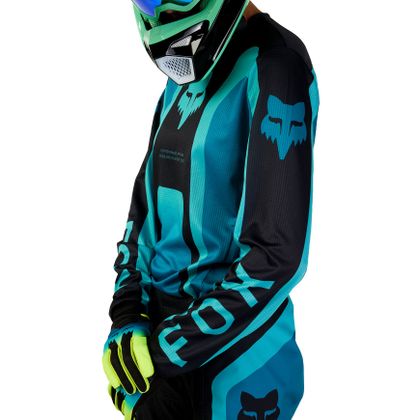 Camiseta de motocross Fox WOMEN'S 180 - BALLAST 2023 - Azul / Negro