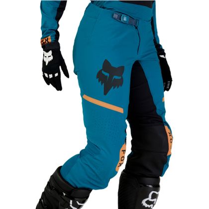 Pantalón de motocross Fox WOMENS FLEXAIR - OPTICAL 2024 - Azul / Negro
