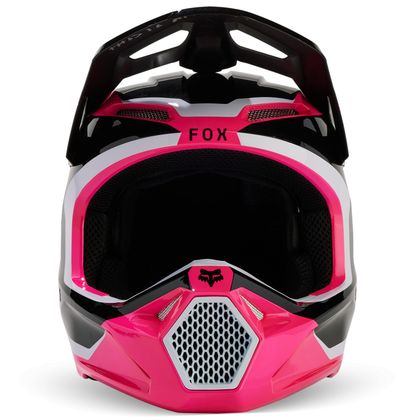 Casco de motocross Fox YOUTH V1 NITRO - Negro / Rosa