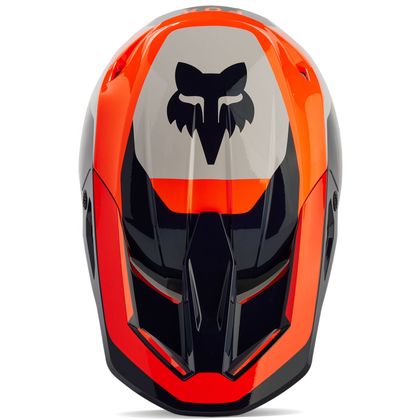 Casco de motocross Fox YOUTH V1 NITRO - Naranja