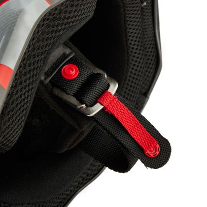 Casque cross Fox ENFANT V1 ATLAS - Gris / Rouge