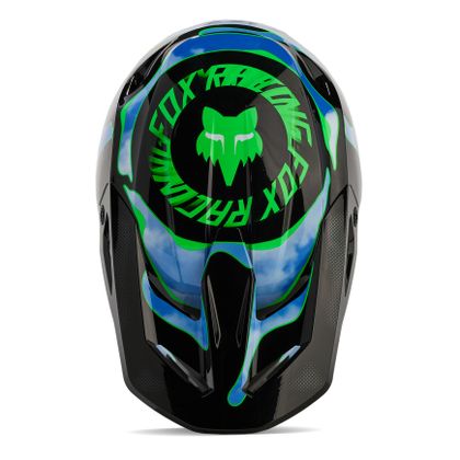 Casco de motocross Fox YOUTH V1 ATLAS - Negro / Verde