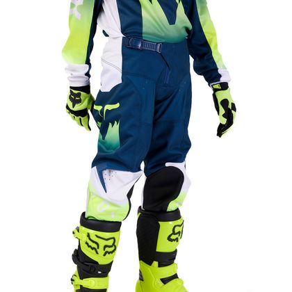 Pantalón de motocross Fox YOUTH 180 - FLORA - Azul