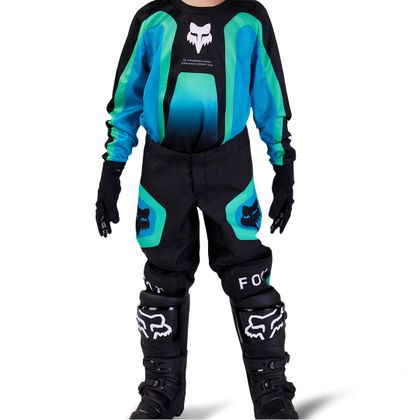 Pantalón de motocross Fox KIDS 180 BALLAST - Negro / Azul Ref : FX4161 