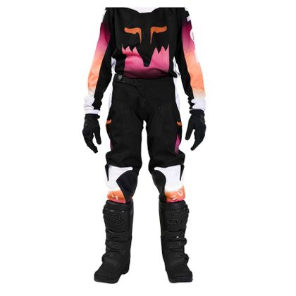 Pantalón de motocross Fox YOUTH GIRLS 180 FLORA - Negro / Rosa Ref : FX4173 