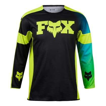 Camiseta de motocross Fox YOUTH 360 STREAK - Negro / Amarillo Ref : FX4225 