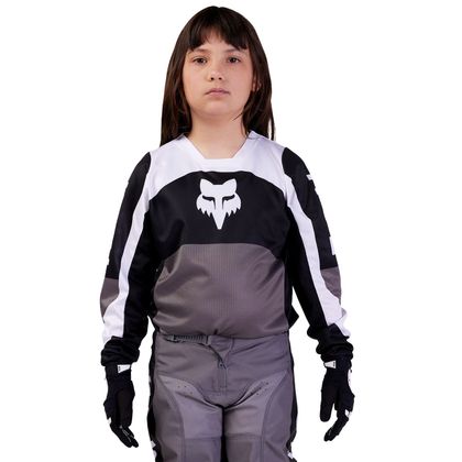 Camiseta de motocross Fox YOUTH 180 - NITRO - Negro / Gris