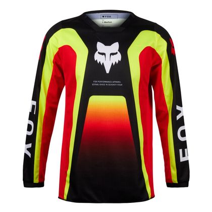 Camiseta de motocross Fox YOUTH 180 - BALLAST - Negro / Rojo