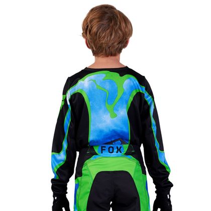 Camiseta de motocross Fox YOUTH 180 - ATLAS - Negro / Verde