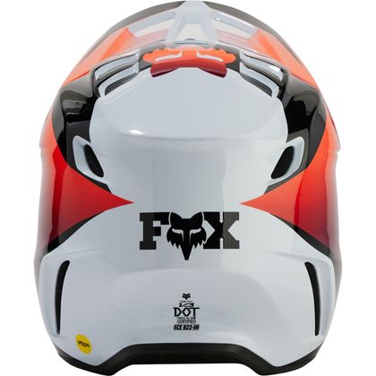 Casco de motocross Fox V3 - SOLID - YOUTH - Blanco