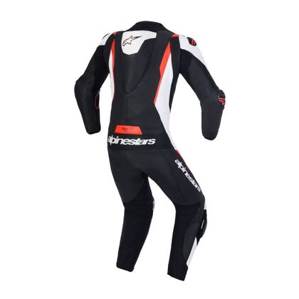 Combinație Alpinestars MISSILE V3 1 PIECE - TECH-AIR® COMPATIBIL - Alb / Roșu