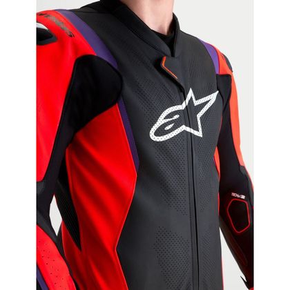 Combinaison Alpinestars MISSILE V3 1 PIECE - TECH-AIR® COMPATIBLE - Noir / Rouge