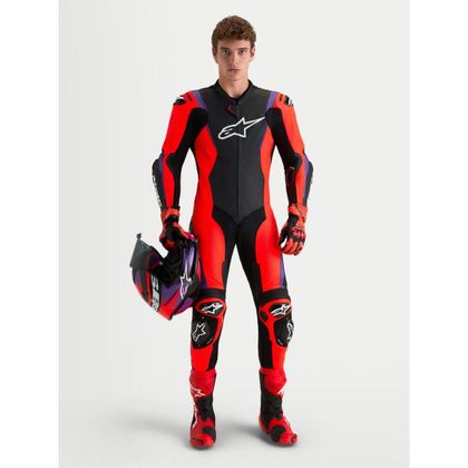 Combinaison Alpinestars MISSILE V3 1 PIECE - TECH-AIR® COMPATIBLE - Noir / Rouge