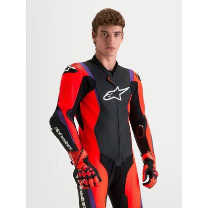 Combinaison Alpinestars MISSILE V3 1 PIECE - TECH-AIR® COMPATIBLE - Noir / Rouge