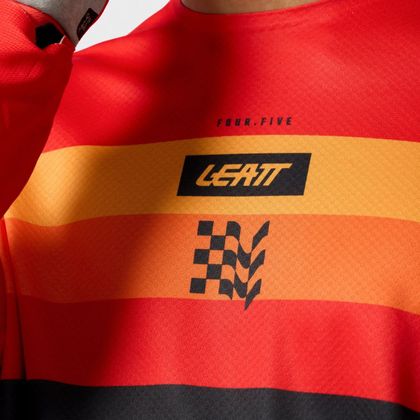 Leatt 4.5 ENDURO STRIPE 2027 Enduro-paita - Punainen