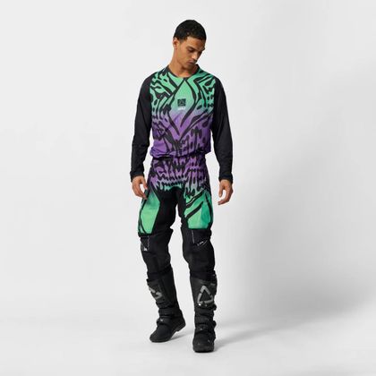 Leatt 4.5 LITE LEOPARD 2027 Cross trøje - Lilla / Sort.