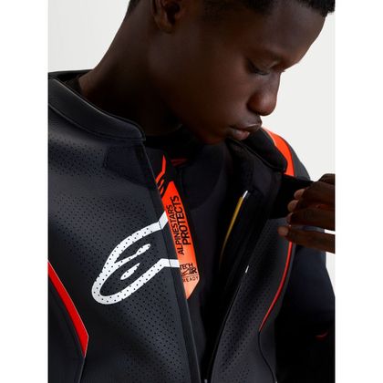 Combinaison Alpinestars MISSILE V3 2 PIECES - TECH-AIR® COMPATIBLE - Noir / Rouge