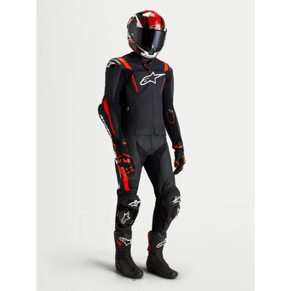 Combinaison Alpinestars MISSILE V3 2 PIECES - TECH-AIR® COMPATIBLE - Noir / Rouge