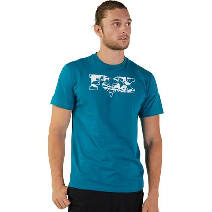 T-Shirt manches courtes Fox CIENEGA - Bleu / Noir Ref : FX4248 