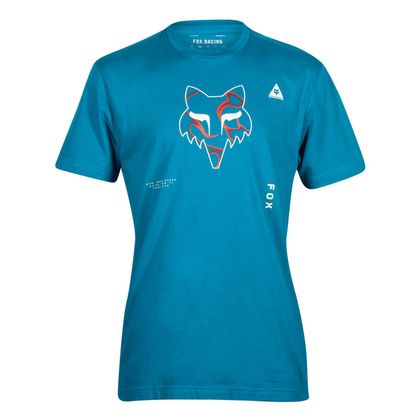 T-Shirt manches courtes Fox WITHERED - Bleu / Noir Ref : FX4253 