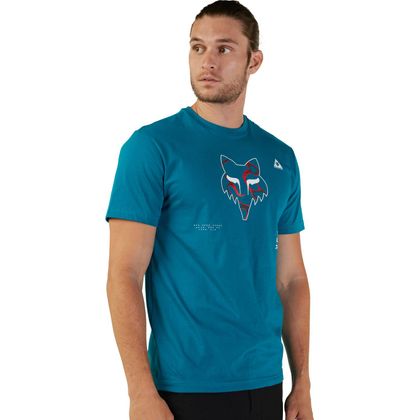 Camiseta de manga corta Fox WITHERED - Azul / Negro