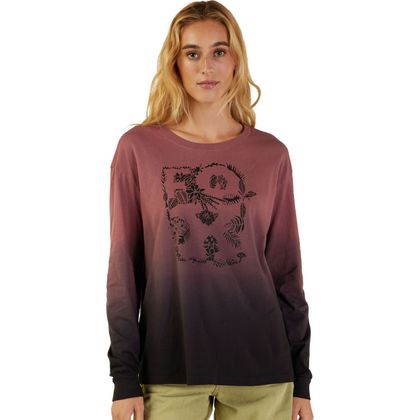T-shirt manches longues Fox WOMEN SENSORY DYE - Violet / Noir Ref : FX4305 