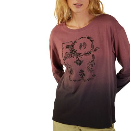 T-shirt manches longues Fox WOMEN SENSORY DYE - Violet / Noir