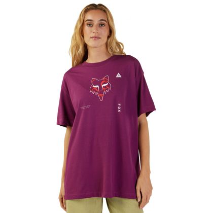 T-Shirt manches courtes Fox WOMEN WITHERED - Rose Ref : FX4317 