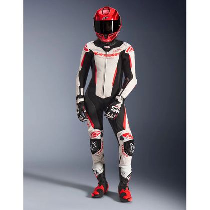 Alpinestars STELLA GP-R7 1 PIECE Motorcycle suit - White / Red
