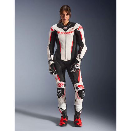 Alpinestars STELLA GP-R7 1 PIECE Motorcycle suit - White / Red