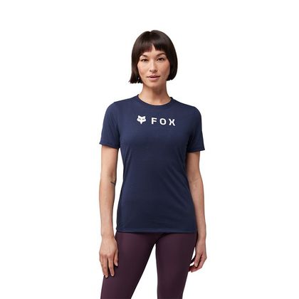 T-Shirt manches courtes Fox ABSOLUTE TECH FEMME - Bleu / Rouge