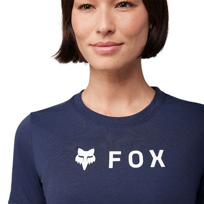 T-Shirt manches courtes Fox ABSOLUTE TECH FEMME - Bleu / Rouge