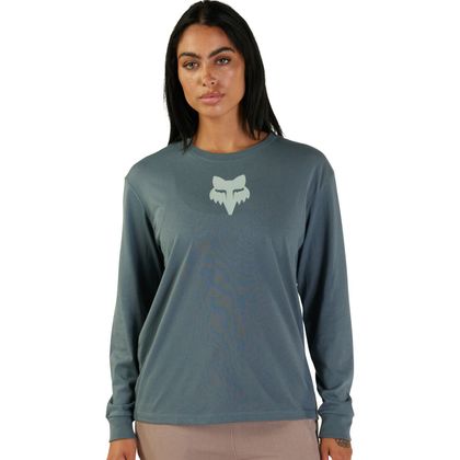 Maglietta maniche lunghe Fox WOMEN FOX HEAD - Grigio Ref : FX4302 