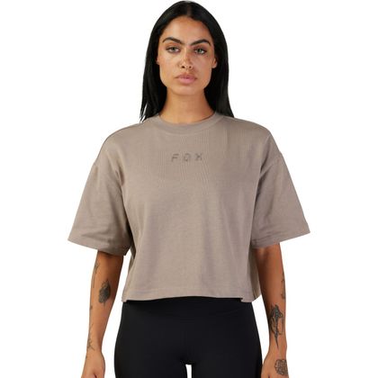 T-Shirt manches courtes Fox WOMEN WORDMARK OS CROP Ref : FX4320 