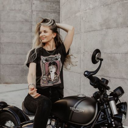 Wildust WOMAN RIDER Kurzärmeliges T-Shirt - Schwarz