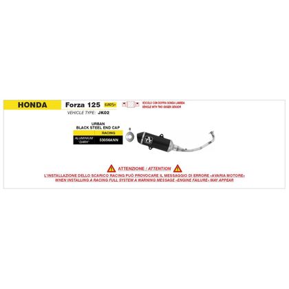 Silencieux Arrow Sonora alu noir