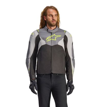 Blouson Moto Alpinestars T-JAWS V4 WATERPROOF - Noir / Gris