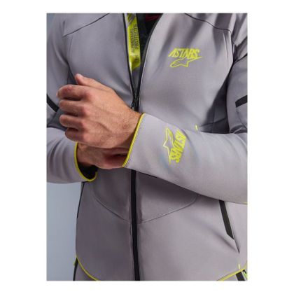 Alpinestars AEROSHELL WATERPROOF Motorjas - Grijs / Geel
