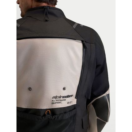 Blouson Moto Alpinestars HALO V2 DRYSTAR® - TECH-AIR® COMPATIBLE - Blanc / Marron
