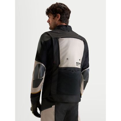 Blouson Moto Alpinestars HALO V2 DRYSTAR® - TECH-AIR® COMPATIBLE - Blanc / Marron