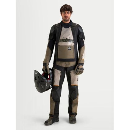 Blouson Moto Alpinestars HALO V2 DRYSTAR® - TECH-AIR® COMPATIBLE - Blanc / Marron