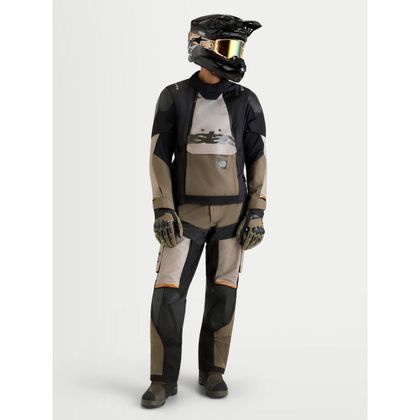 Blouson Moto Alpinestars HALO V2 DRYSTAR® - TECH-AIR® COMPATIBLE - Blanc / Marron