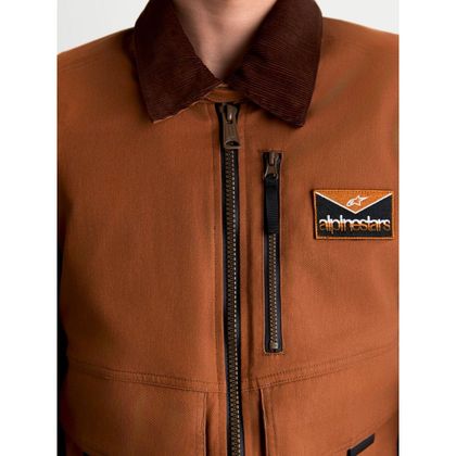 Veste Moto Alpinestars MUSTANG WATERPROOF® - Marron