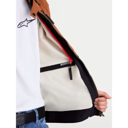 Veste Moto Alpinestars MUSTANG WATERPROOF® - Marron