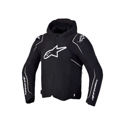 Blouson Moto Alpinestars ZACA WATERPROOF V2 - Noir / Blanc Ref : AP4324 