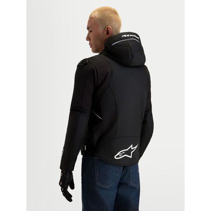 Blouson Moto Alpinestars ZACA WATERPROOF V2 - Noir / Blanc