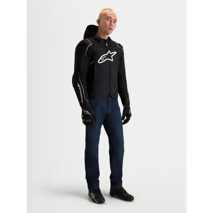 Blouson Moto Alpinestars ZACA WATERPROOF V2 - Noir / Blanc